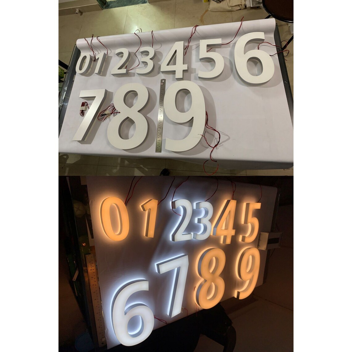 Acrylic LED House / Office / Shop Numbers | Address House Number ...
