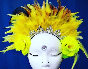 Neon vibes headdress