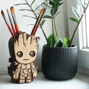 Porte Crayon Baby Groot Etsy