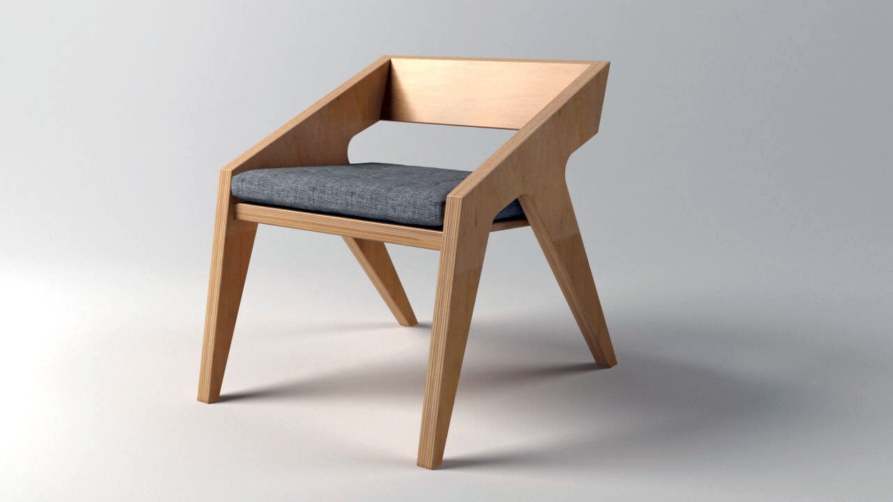 Chair made of wood 10 mm Laser DXF file for Laser Cut and CNC Etsy