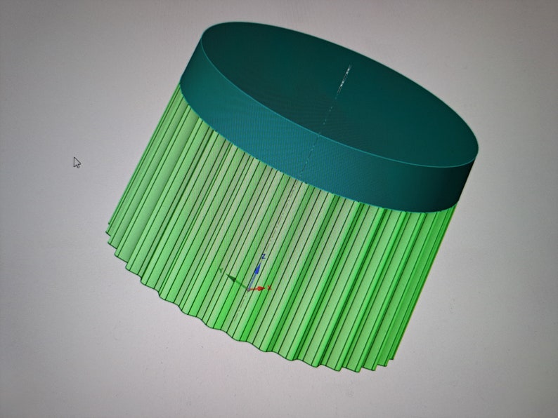 STL Files for a fluted storage pot with threaded lid, inside diameter 74mm and 50mm high image 1