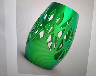 Gemusterte Vase STL-Dateien: Skalierbares Pen-Topf-Design
