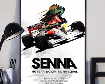 AYRTON SENNA FORMULA 1 1989 Japanese GPCanvas Print Wall Art Photo5 Sizes