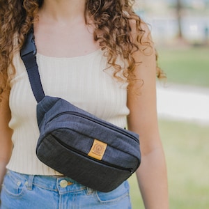 Cotton Fanny Pack, Cotton Belt Pack, Fabric Hip Sack, Waist Bag, Waist Pack, Bum Bag, Waist Wallet, Festival Bag, Sac Banane, Bum Pack, Pack