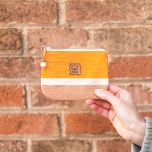 Bolsa de monedas pintada a mano, cremallera de cambio de bolso, cremallera de bolsa de monedas, mini monedero, monedero de monedas, bolsa de cambio, bolsa pequeña, billetera ecológica, bolsa