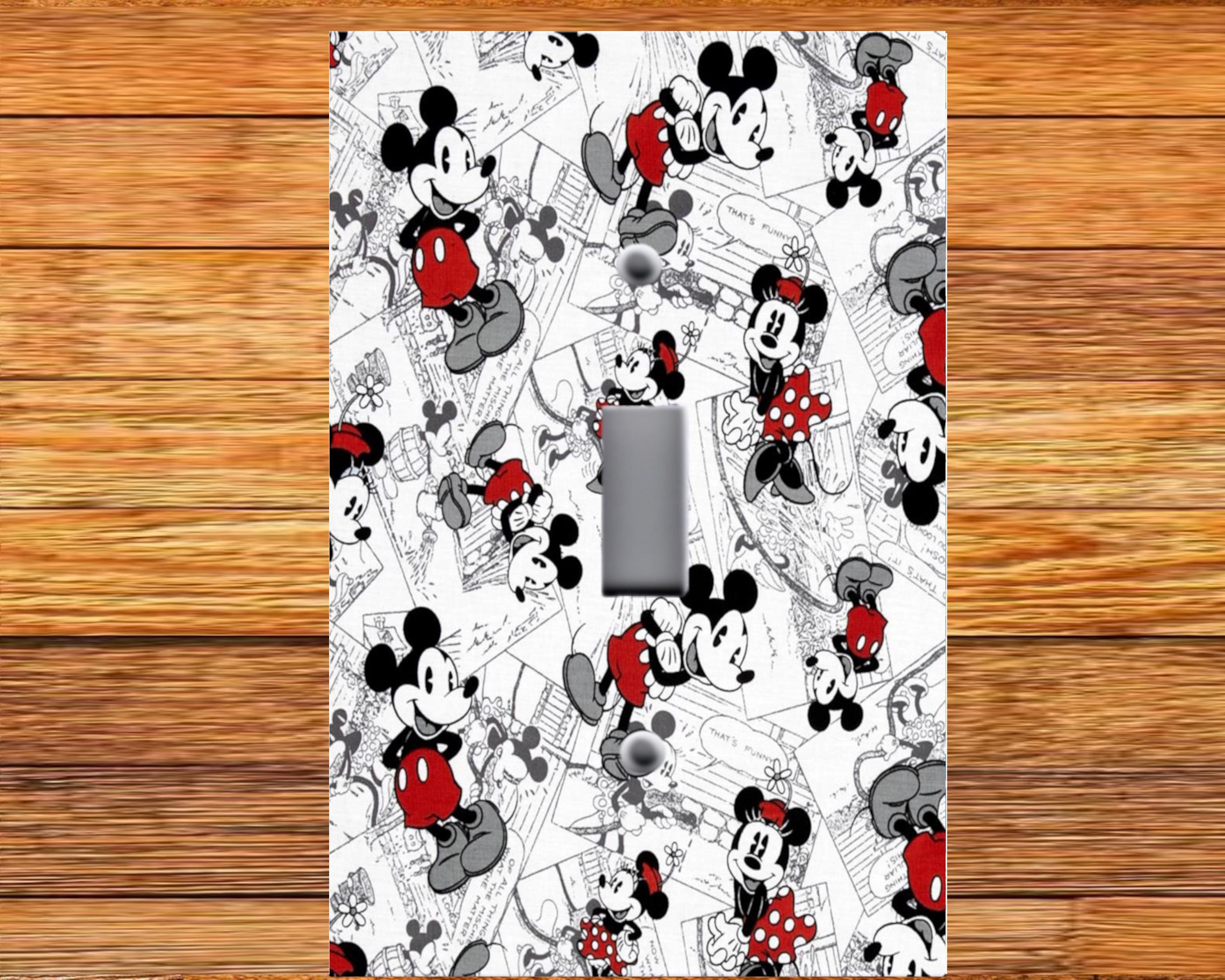 thumbnail image 2 of Mickey Mouse Ears Red Polka Dots Baby Nursery Light Switch Outlet Wall Plate Art 2 of 5