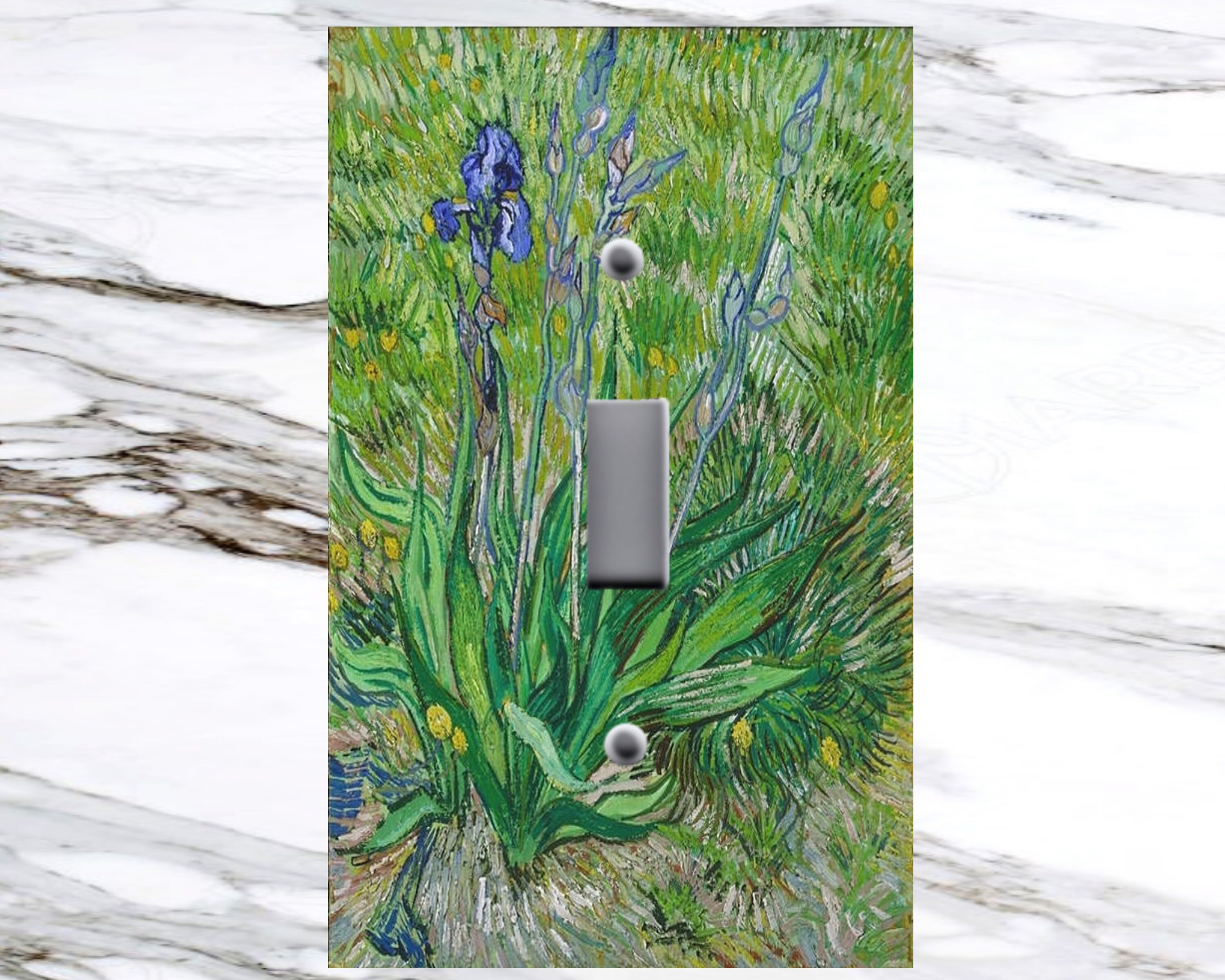 Electric Light Switch Plate Cover Van Gogh the Iris Etsy