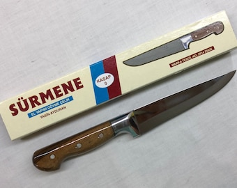 Classic Wooden Handle World Famous Registered Handmade Surmene Knive Number 0 Small