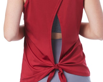 tie back workout top