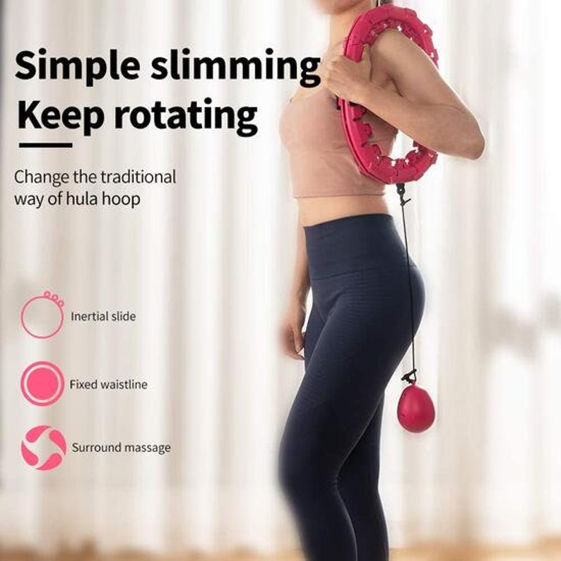 Weighted Smart Hula Hoop Spinning Hula Hoop Ball Tik Tok Etsy