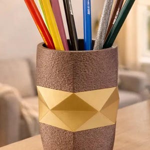 Pot à Crayons — Duo de Textures & Couleurs