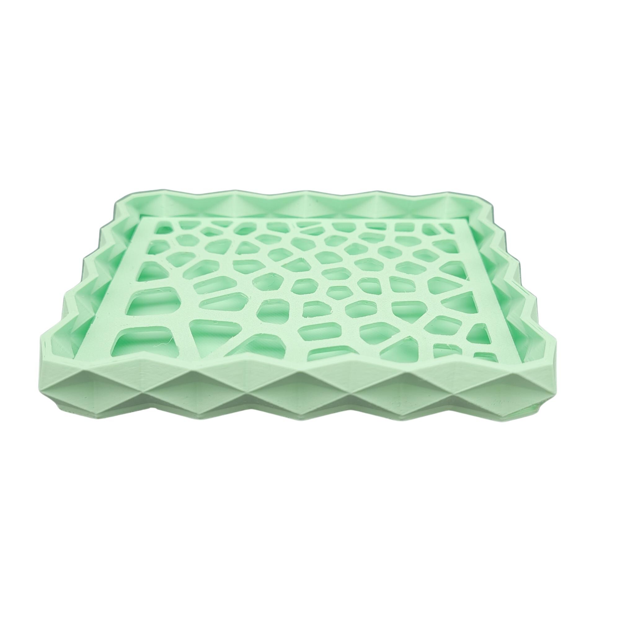 Porte-savon Rond Biosourcé - Fabriqué En France, Grille Amovible, Design Ventilé Pour Un Séchage Optimal