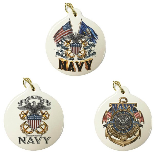 Navy Ornaments - Etsy