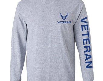 U.S. Air Force Veteran T-Shirt & Sweatshirt - Vintage Style Veterans Day Gift For Men, Cotton Blend
