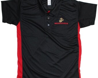 usmc golf shirt