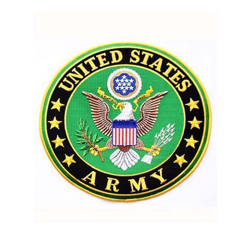 United States Army Insignia 10 Rocker Back Patch