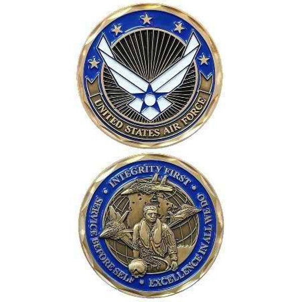 U.S. Air Force Values "Integrity First'' Challenge Coin