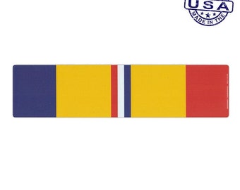 United States Veteran Combat Action Service Magnet Ribbon 10" x 2.5"
