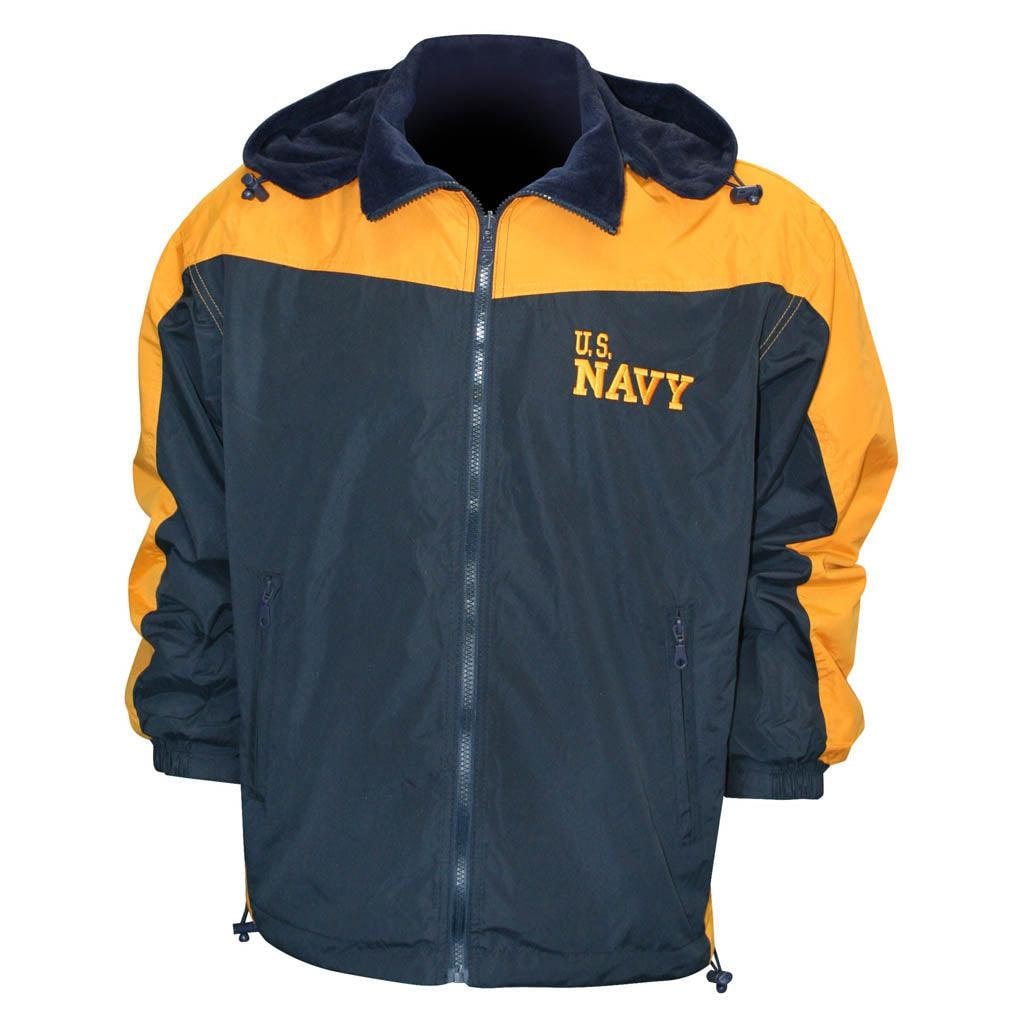U.S. Navy Reversible Two Tone Windbreaker/fleece Jacket Etsy