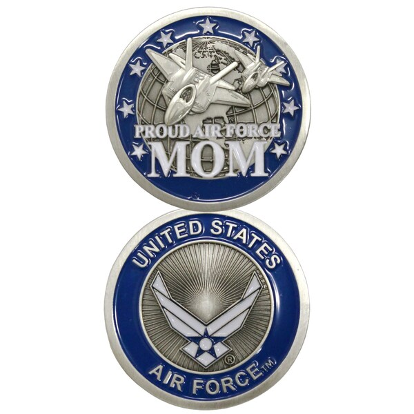 Proud Air Force Mom Challenge Coin