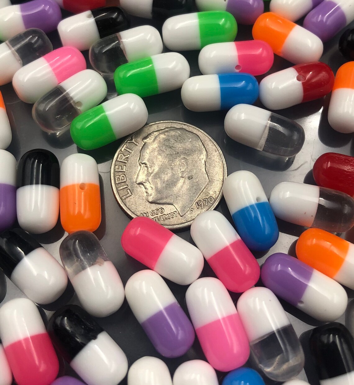 10 Assorted Mini Pill Capsules Etsy