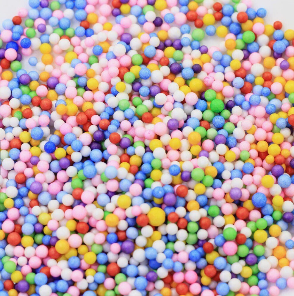 Foam Beads For Crafting Multicolored Floam Beads Styrofoam Etsy