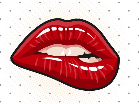 Free Free 328 Dripping Lips Png Free Biting Lip Svg SVG PNG EPS DXF File
