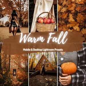 Lightroom Presets, Autumn Presets, Mobile Presets, Earthy Presets, Fall Preset, Instagram Filters, Lightroom Mobile Preset, Warm Presets