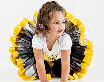 Black & Yellow Tutu - Emma Wiggle Inspired - Yellow Wiggle