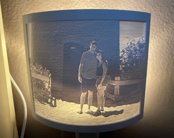Luz de la noche hecha a medida, luz de la noche de la foto personalizada, Litofano, regalo de cumpleaños, regalo de la boda, luz impresa 3D, luz de la noche,