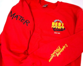 Lightning McQueen Mater Sweatshirt: Friends Club Cotton-Poly Blend