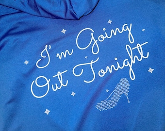 Midnight/Going Out Tonight Cinderella Rhinestone Hooded Zip-Up Track Jacket