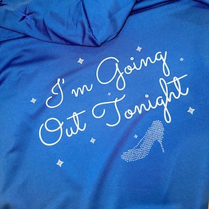 Midnight/Going Out Tonight Cinderella Rhinestone Hooded Zip-Up Track Jacket