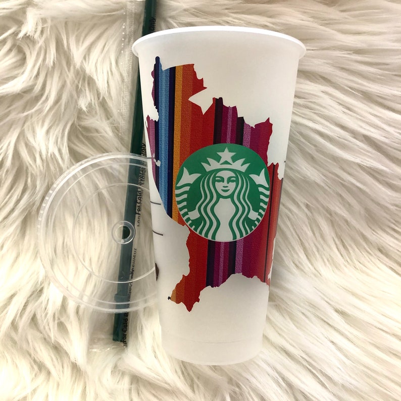 Mexico Starbucks Cup Serape Starbucks Cold Cup Personalized Etsy España