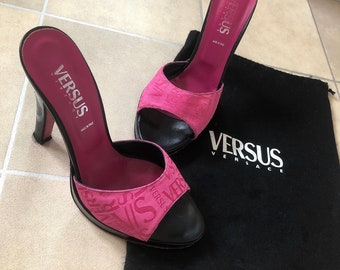 versace neon heels