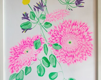 Flowery RISOGRAPH print!