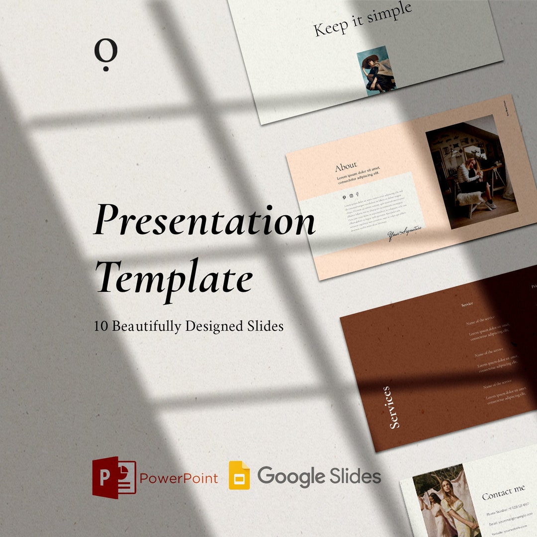 Minimalist Google Slides Presentation | Pitch Deck | Portfolio Template ...
