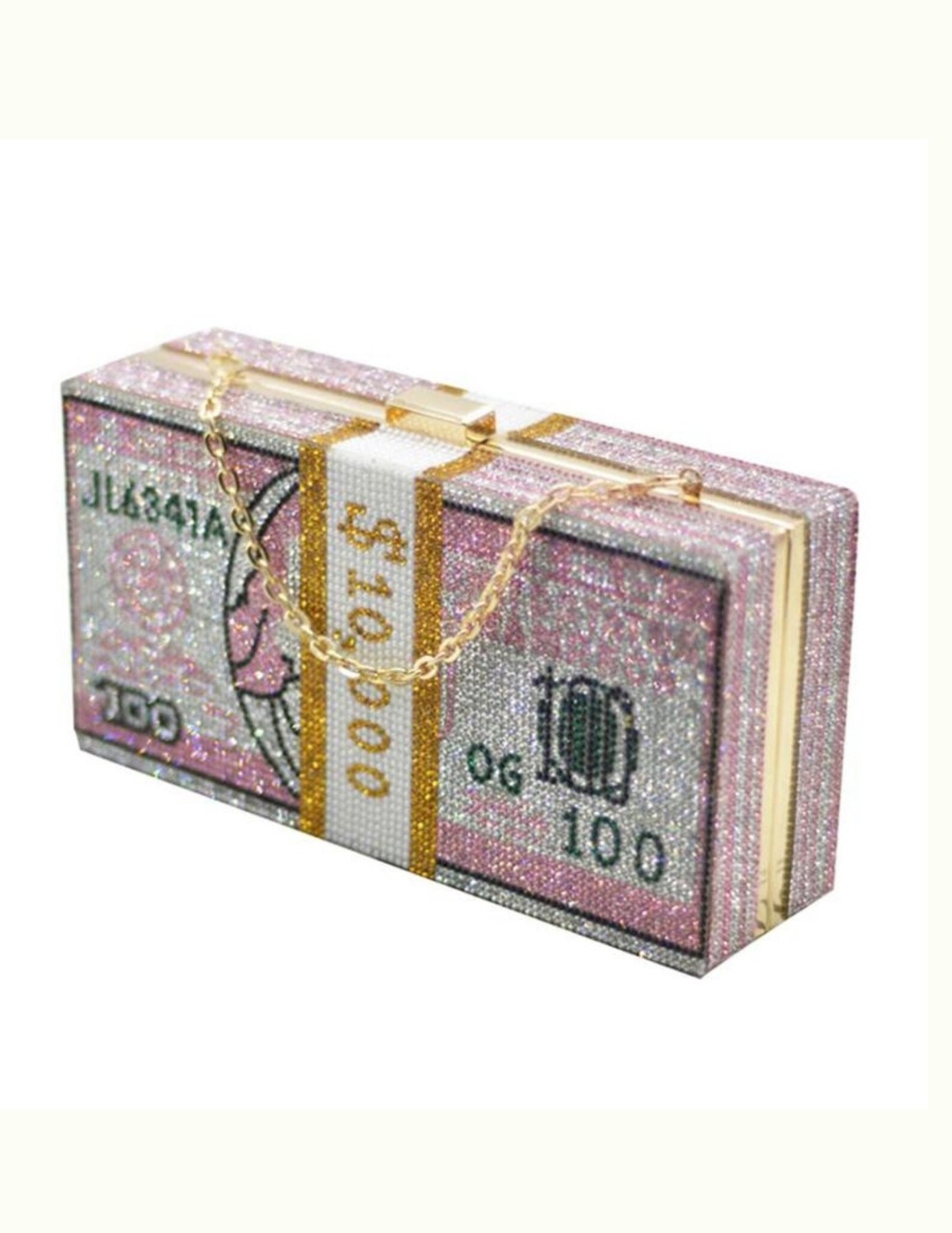 Bank Roll Rhinestone Money Bag Stack of Cash Clutch Purses Etsy
