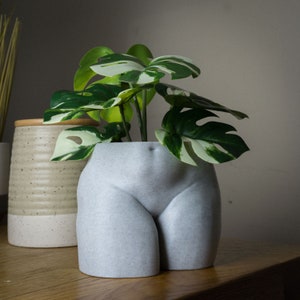 Curvy Goddess Booty Planter, Plus Size Bum Plant Pot, Female Body Positivity, Female Form, Succulent Plant Pot,3D Printed, Handmade Earrings