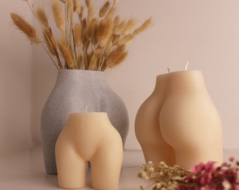 Handmade Bum Tealight Goddess Candle Back Boobs Sexy Shoulders Woman Breasts Candle Nude Women Waist Female Form Vase Wax