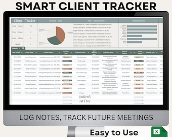 Client Management Spreadsheet | Business Consultation Tracker | Account Type Organizer | Industry Sector Analytics | Meeting Planner Tool