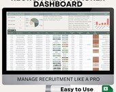 Advanced Recruitment & Hiring Tracker Dashboard | Google Sheets ATS Template for Candidate Sourcing, Interviews Pipeline Management