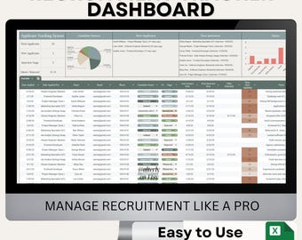 Ultimate Applicant Tracking System (ATS) Dashboard | Google Sheets Template for Recruitment, Hiring Pipeline & Candidate Management Tool