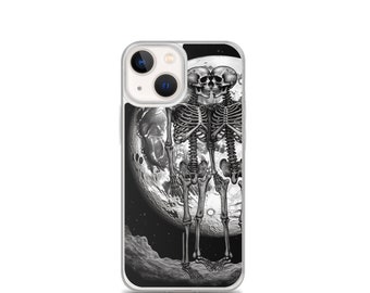 Skeleton Love Goth Phone Case | Gothic iPhone Case, Skull, Spooky Horror, Witch, Moon Aesthetic