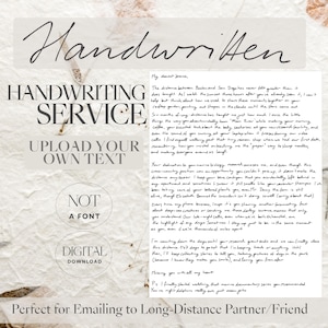 Servicio de escritura a mano / Carta personalizada / Escritura a mano personalizada / Servicio digital / Notas, mensajes, tarjetas / Caligrafía personalizada / Caligrafía
