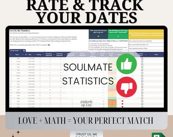 Romance by Numbers | Dating Tracker & Scoring System + Match Mathematics | Digital Love Calculator | Find Love using Statistics