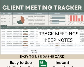 Professional Client Tracker | Business Relationship Manager | Consultant Meeting Organizer | Client Dashboard | Referral Source Analytics