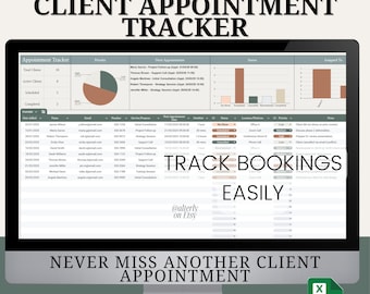 Client Appointment Tracker & Schedule Dashboard | Google Sheets Template for Bookings, Payments, Client Management | Small Business Tool