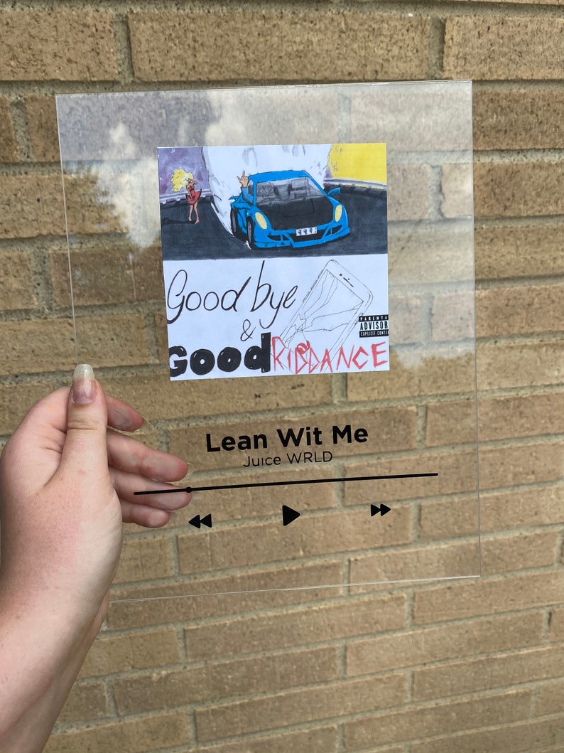 Song Plaque Acrylic Album Music Plaque Song Poster Music Etsy