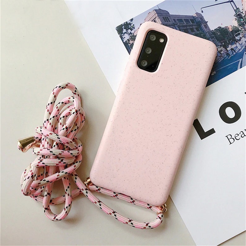minimalist Crossbody necklace phone case for Samsung Galaxy phone case lanyard shoulder neck strap